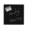 Magnetic Glass Board 50 x 50 cm in 3 Colours, black, 50 x 50 cm