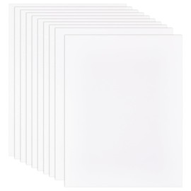 BENECREAT 10Pcs 28.2x21.7cm White Plastic Brim Insert, Rectangle Baseball Cap Visor Insert, Hat Brim Replacement Liner Shaper for DIY Repair Custom Brims, Craft Sewing, Cap Supplies Making