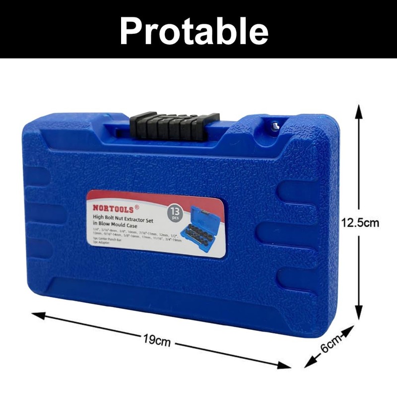 NORTOOLS Impact Wrench Socket Set 13 Pieces High Bolt Nut