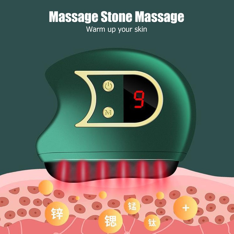 Electronic Facial Guasha Machine Meridian Massage 9 Gear Vibrating Portable
