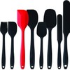 ECCRIS 8 Pieces Silicone Spatula Set, including 1 Brush, 3