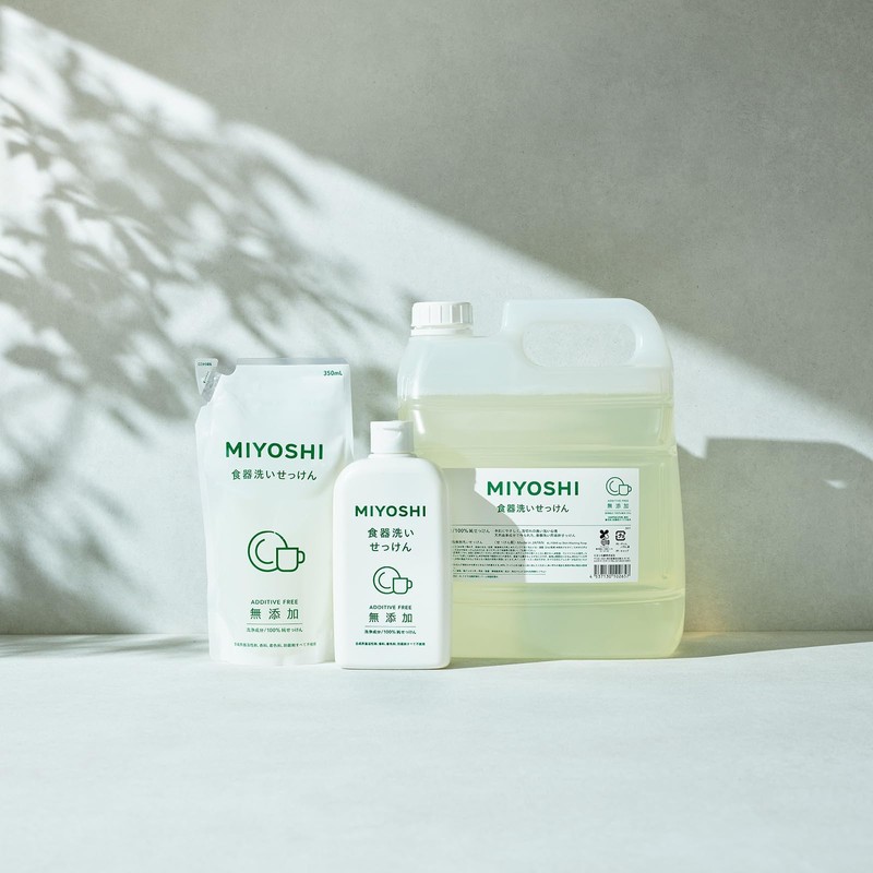 MIYOSHI Miyoshi Soap Additive-Free Dishwashing Soap Standing Refill 350ml