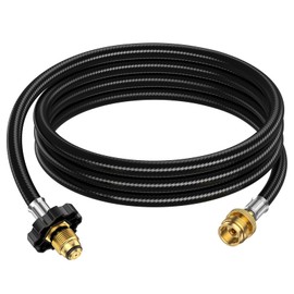Alloxity 5 Feet POL Propane Hose Adapter 1lb to 20lb, 20lb to 1lb Converter, Propane Tank Adapter Hose 20 lb to 1 lb for Weber Q Grill/Coleman Stove/Blackstone Griddle/Buddy Heater