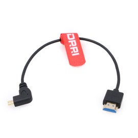 DRRI High Speed 8K Left Angle Micro HDMI to HDMI 2.1 Cable for Sony F55 a7S A7S3 A74 BMPCC4k Crane3s Camera to Atomos Ninja V