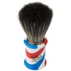 Omega 0196735 Shaving Brush Black Hi-Brush Barber Pole