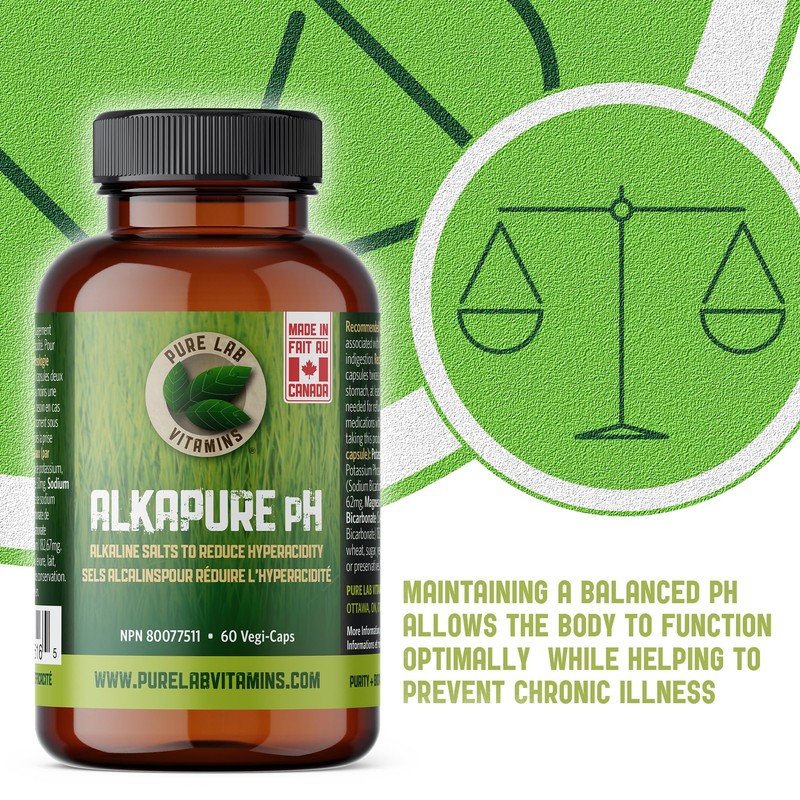 Pure Lab Vitamins - Alkapure pH 60 Vegetarian Caps |