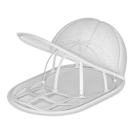 LONGD Baseball Cap Washer Cage - Sturdy Frame Laundry Protector for Adult/Kids Hats, Machine Safe Cleaner (2-Pack)