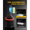 Nilight H11 Headlight Bulbs E20 Series 50W 10000LM 6000K IP67