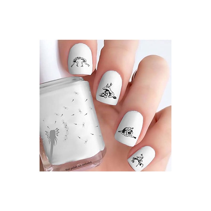 Wrestling Nail Decals (Clear Water-Slide)