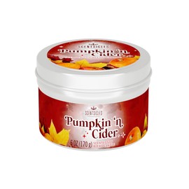 Scentsicles, Pumpkin n Cider, 6 Oz Soy Blend Candle, 25 Hour Burn Time