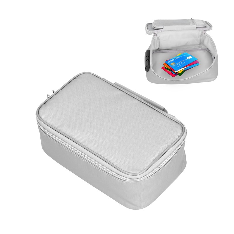 Certificate Storage Bag with Lock Waterproof Fireproof Document Bag File