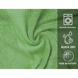ZUPERIA Premium Bath Towel, 100% Cotton Towels for Bathroom (30x60 Inches, Pack of 4, Sage), Absorbent Bath Towels, Lightweight, Dry Quickly, Tailored for Your Everyday Needs