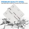 18 Pack Satin Nickel 3.5 Inch x 3.5" 1/4" Radius