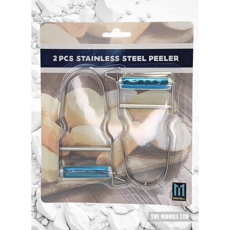 2X Stainless Steel Peeler French Potato Peeler Vegetable Fruit Easy