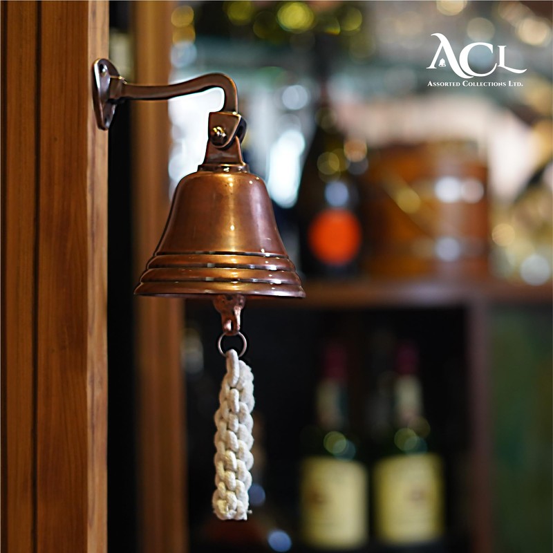 Wall Mounted Bell | Last Orders Bell with Rope Pull