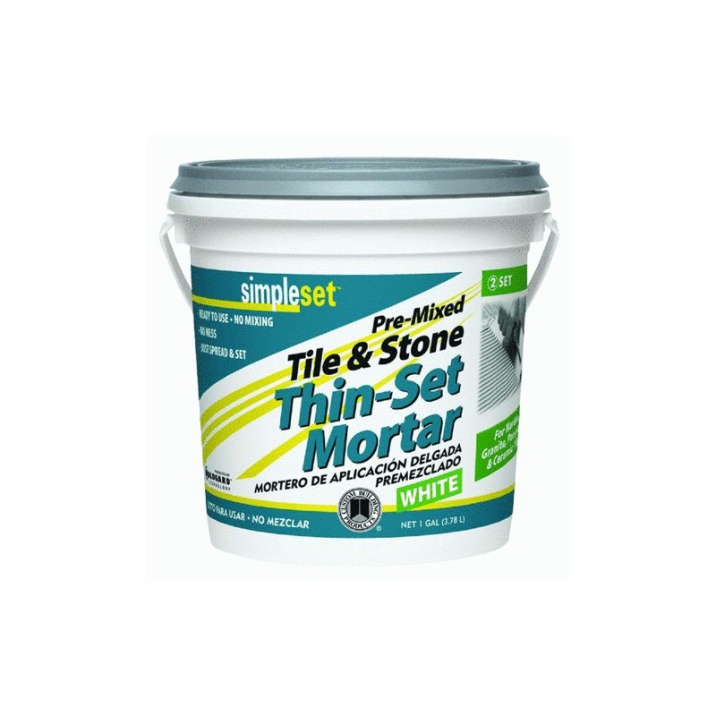 Custom STTSW1 1-Gallon SimpleSet Premium Thin-Set Mortar, White