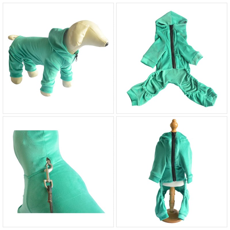 Dog Pajamas Pet Jumpsuits PJS for All Seasons, Velvet Dog