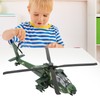 Alloy Copter Model Simulated Lifelike Diecast Pull Back Sound Light