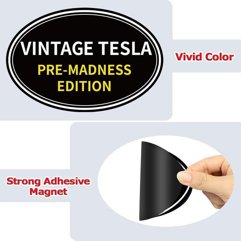 2 Pack Anti Elon Vintage Pre Madness Edition Magnet -