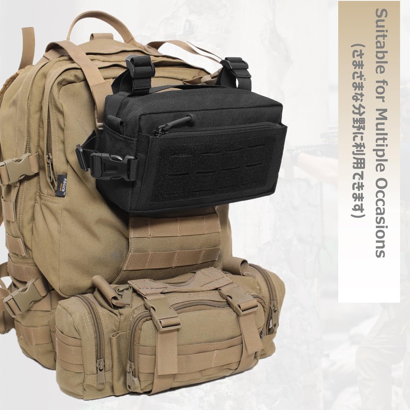 Azarxis Molle Pouch, EDC Pouch, Molle Bag, Utility Pouch, Molle