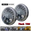 JESUO PAIR 7" inch Round LED Headlights High/Low Beam For