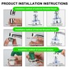 Bahan alamy Water Filter Tap Rotatable Tap Filter with 6