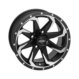 Quadboss Fury Wheel - 14x7 (Front/Rear / 4/137 5+2) Compatible with 16-17 Honda PIONEER1K-5