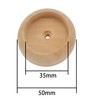Btibpse Round Closet Rod Flange Wood Closet Pole Socket End
