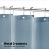 MitoVilla 2 Pack Blue Fabric Shower Curtain Liner - 72"