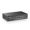 MokerLink 6 Port PoE Switch with 4 Ports PoE+, 2