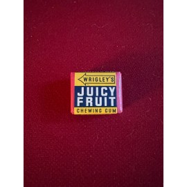 1950, Wrigley's JUICY FRUIT , "Un-Opened" Pellet Gum Pack (Scarce / Vintage)