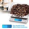 AMIR Báscula Digital para Cocina de Acero Inoxidable, 3kg, 0.1g