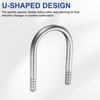 PATIKIL 2pcs 1/4" (6mm) x 1/4" (6mm) Hose Barb Fitting