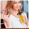Honeydak 2 Pack 16oz Reusable Iced Coffee Cups with Lids