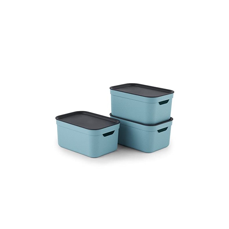 Jive Decorative Box, Set of 3 Storage Boxes, 5 L