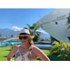 Women Wide Brim Straw Panama Roll up Hat Fedora Beach