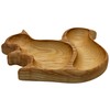 Wooden Decorative Bowl as Squirrel in Natural Dimensions (L x