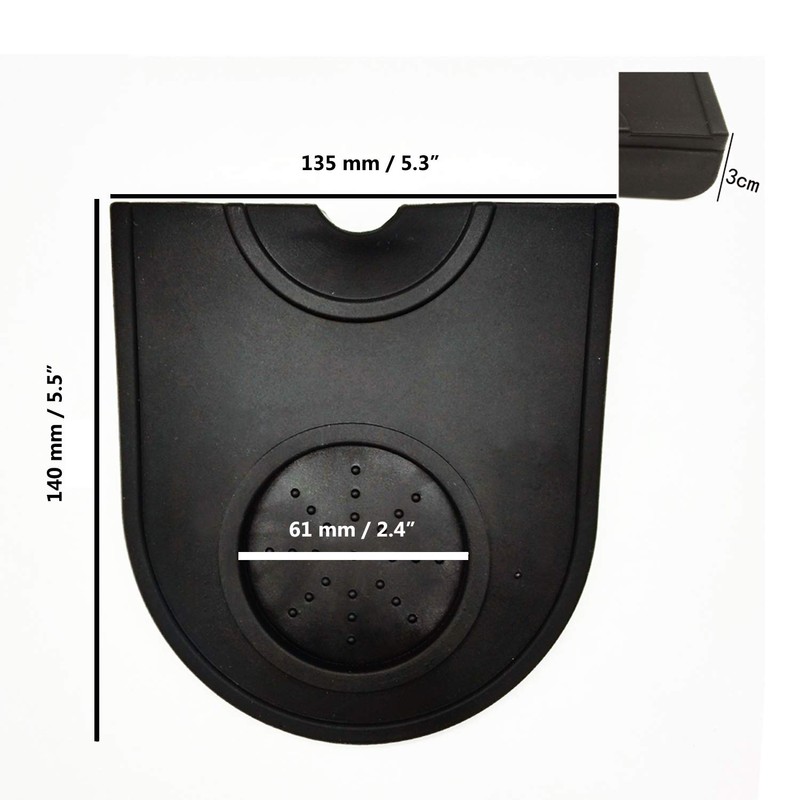 Coffee Tamper Mat Silicone Corner Tamping Mat (Small)