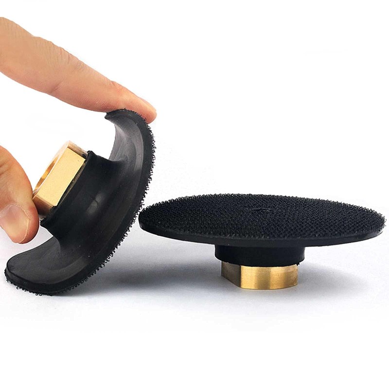 KEEYWOLT 4 Inch Polishing Backing Pad Flexible Rubber Backer for