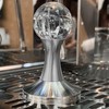 Crystal Ball Coffee Flat Tamper Stainless Steel Base Powder Hammer