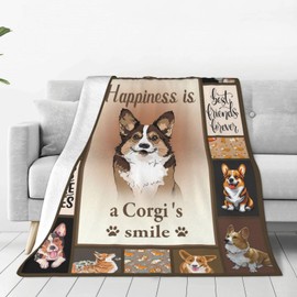 Corgi Blanket Corgi Throws Blanket Dog Lover Gifts Corgi Decor Soft Cozy Fleece Plush Warm Flannel Bedding Blanket for Corgi Lovers Girls Boys Kids Adults Couch 40"X50"
