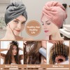 CZZXI 3 PCS Microfiber Hair Towel, Hair Wraps for Women