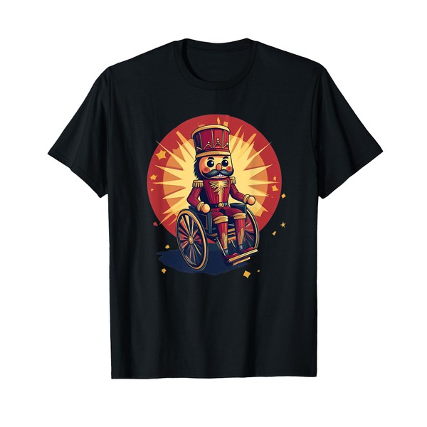 Festive Nutcracker in Wheelchair Costume T-Shirt
