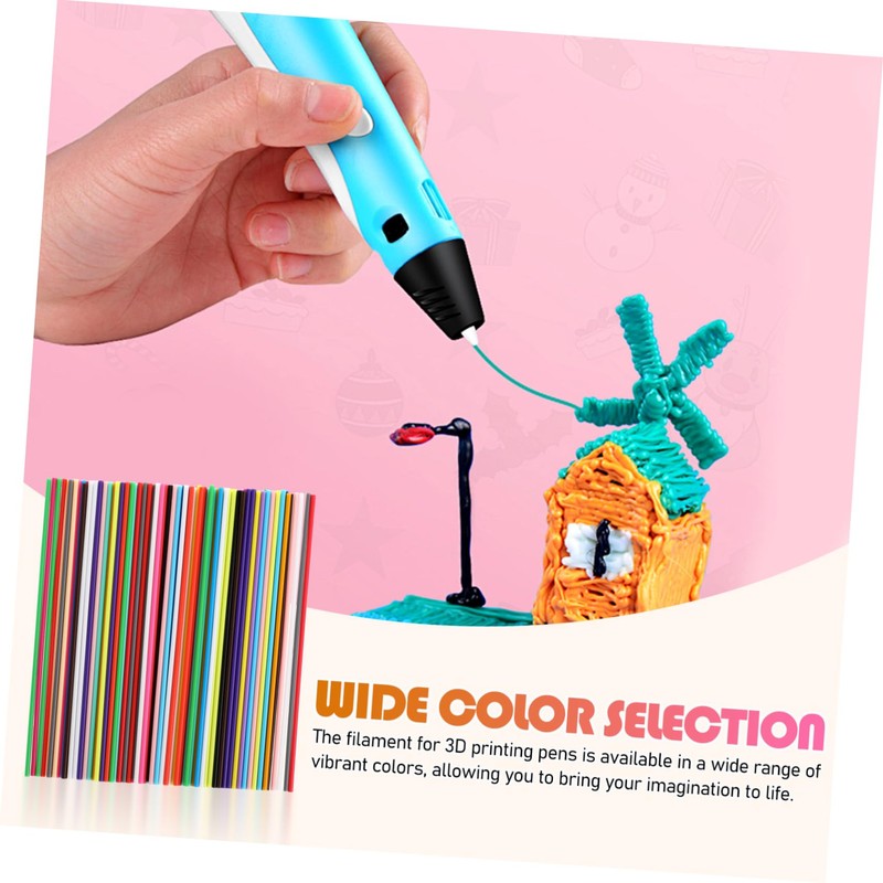 DEARMAMY 110pcs Pcl Filament 3D Printing Pen Filament Refills 3D