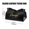 Life'bea PU Leather Tissue Box Holder,Tissue Paper Holder Waterproof Cloth