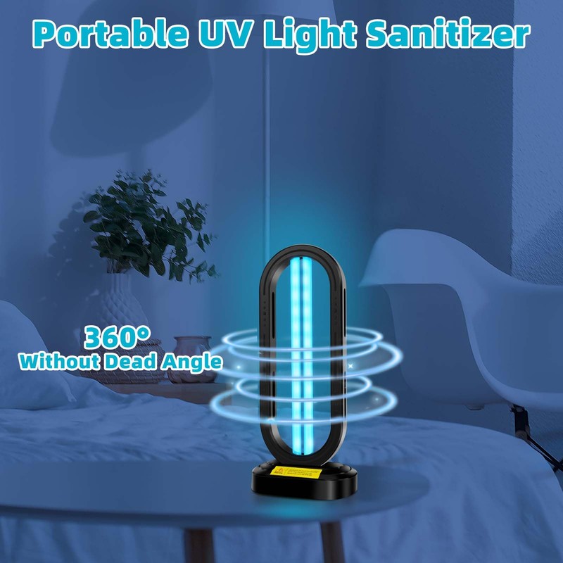 Feefir UV Light Sanitizer,4-Speed Timing and Remote Control UVC Home