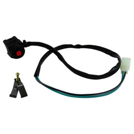 2024 Upgraded Motorcycle Kill Switch with Red Push Button and Plug for Many ATV Motorcycle Dirt Bike 50 70 110 125 150