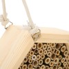 Wooden Bee House Decorative Hanging Insect House Insect Hotel for