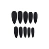 100 Stiletto Press-On Tips, Matte Black, Click-It Nails for Quick