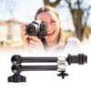 Camera Articulating Arm 11inch Silver Aluminium Alloy Photography Accessory for